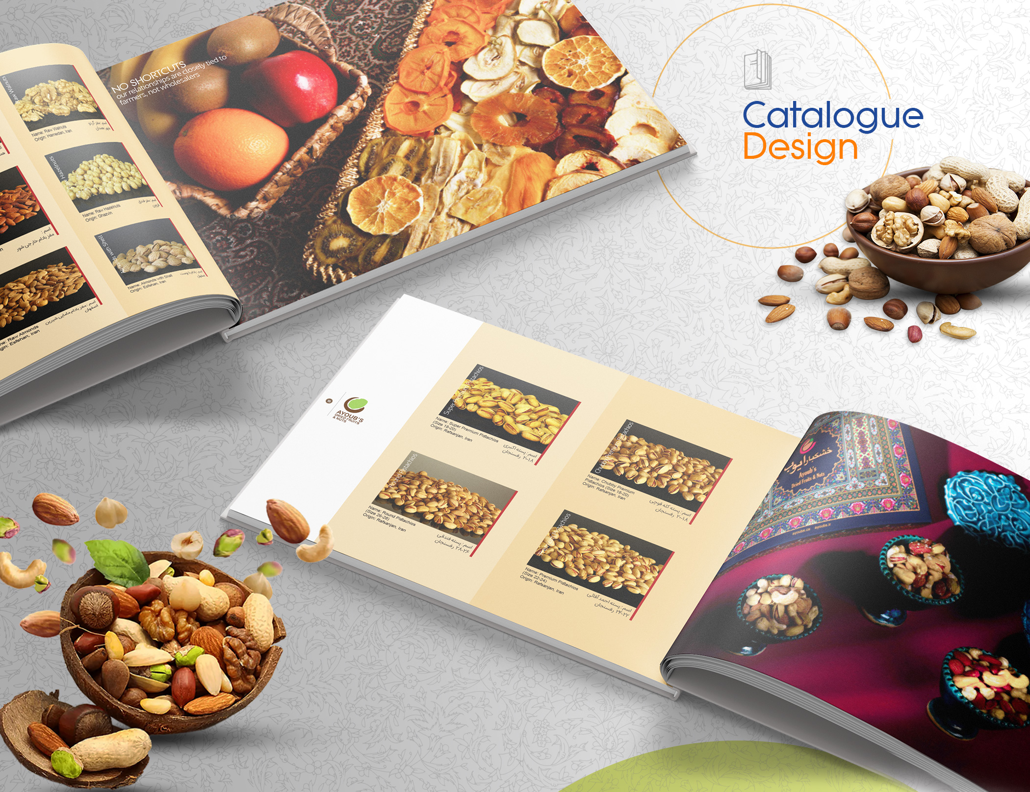 Nuts Catalogue, Cataloge, Nut, Dried Fruits, Brochure, Graphic Desighn, Catalogue layout, Smhddesign